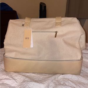 BEIS Cream Travel Bag